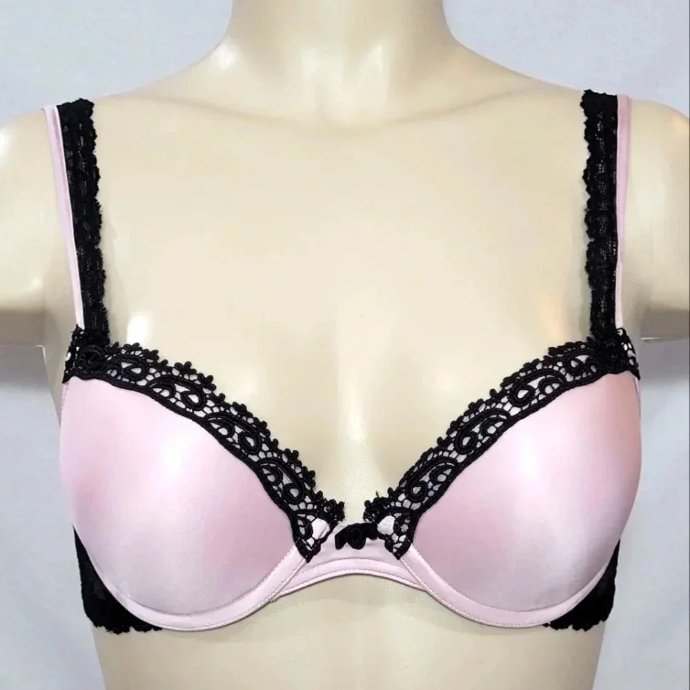 32C Felina 250577 Tricia Seamless Push Up Underwire Bra Pink Excellent Pre-owned